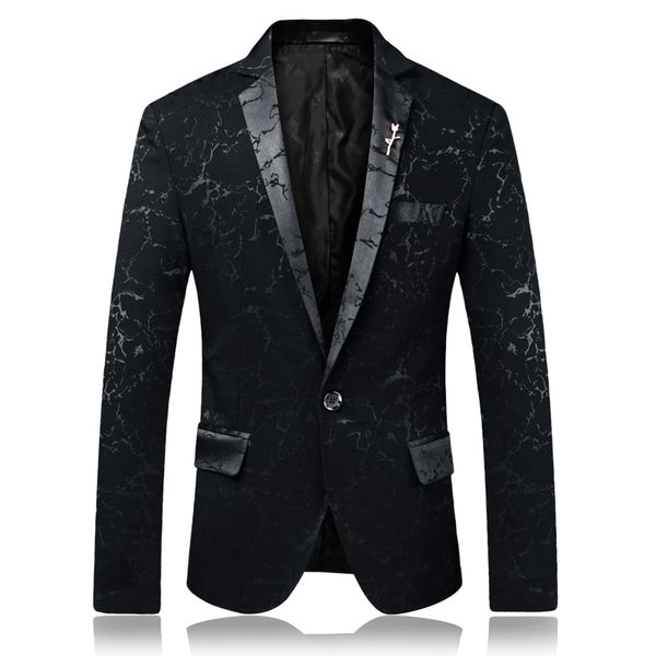 

tang male suit jacket 2020 spring fashion mens blazer commerce casual slim fit prom dress blazer men stage wear blazers, White;black