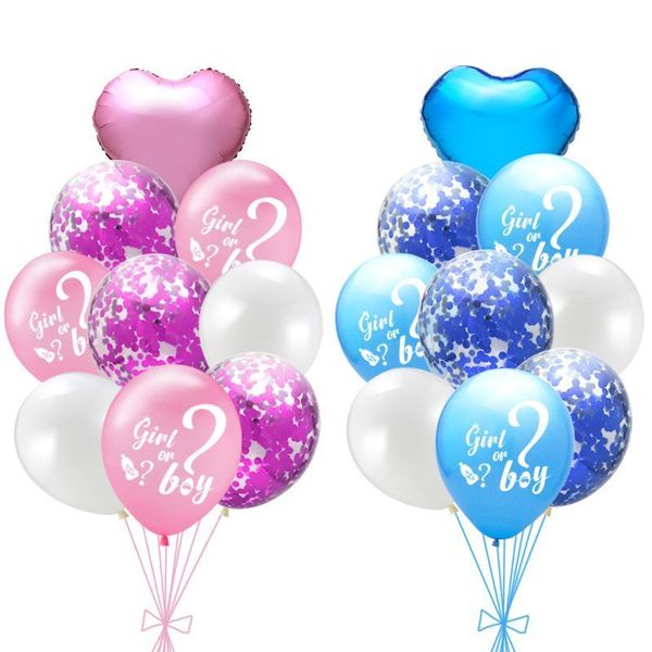 

foil balloons blue balloon inches shower girls aluminum party kids baby boys reveals and birthday decorations 12 pink gender dh_niceshop ye