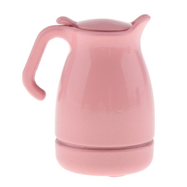 

pink dollhouse water kettle water boiler miniature 1:12