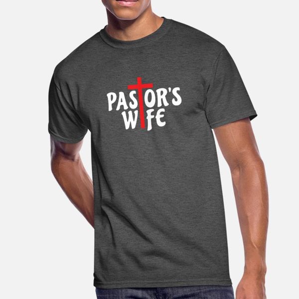 

christian cross pastor's wife appreciation gifts t shirt men design cotton s-xxxl clothing anti-wrinkle humor spring autumn leisure shi