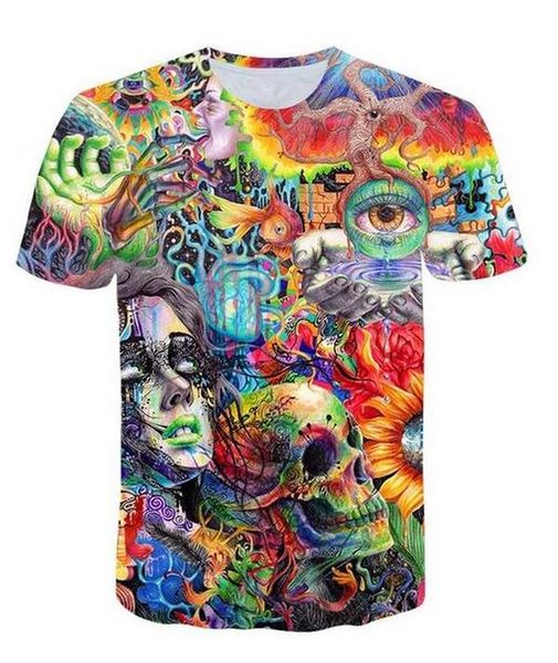 

accept dear customer design anime/p/star/singer pattern/diy t-shirt women men halloween skull 3d print sublimation t shirt mh010, White;black