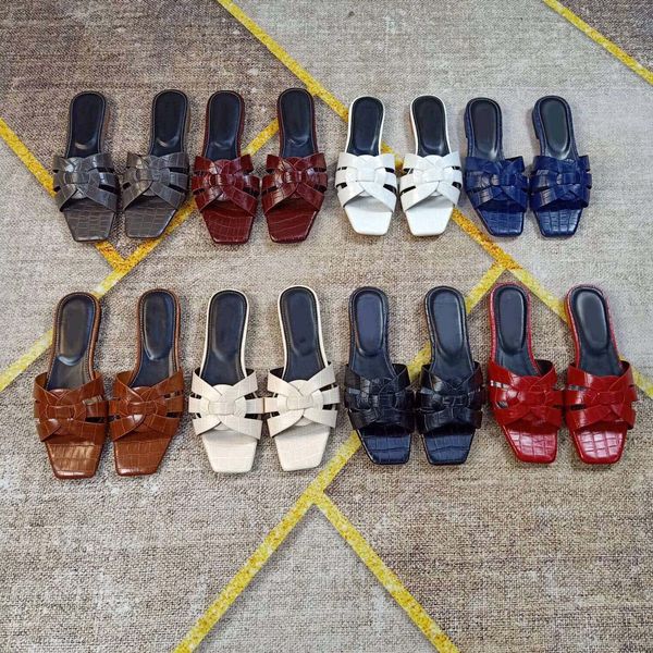 

fashion women sandals summer flats real leather platform rsandals flats shoes slide slipper sandals ladies beach shoes shoe09 y1, Black