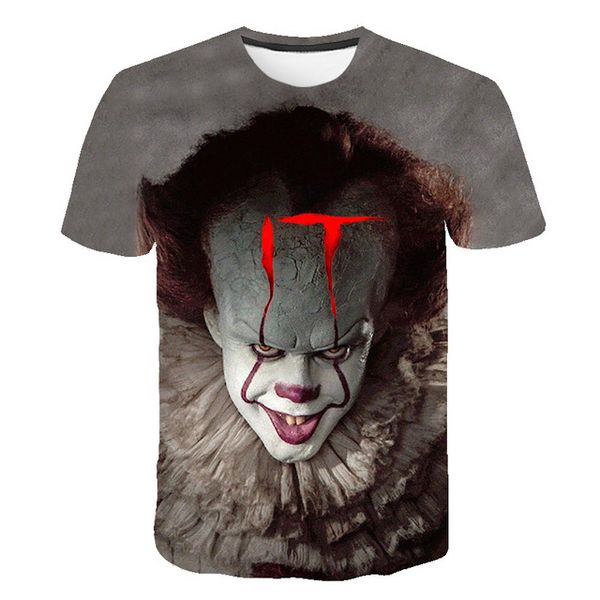 

mens horror clown o collar cosplay for man 3d print shirts aesthetic graphic comics men clothing