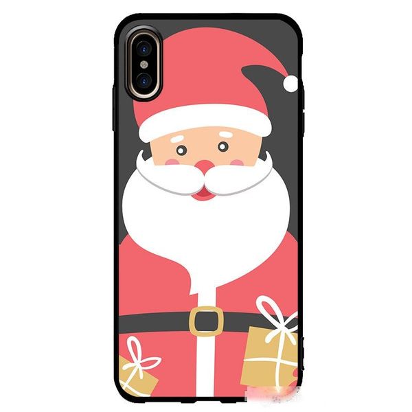 

diy christmas theme phone case for iphone x xs xs max samsung note 9 uv printing soft tpu phone cover