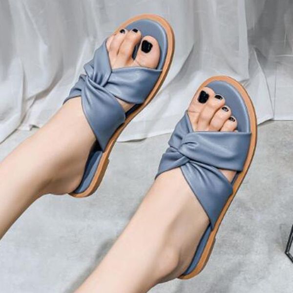 

new slides women summer cross slippers outdoor casual beach shoes fashion slip-on slippers women sandals zapatos de mujer sh427, Black