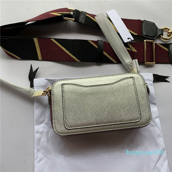 

new-women's bag single shoulder crossbody color matching shoulder strap camera bag