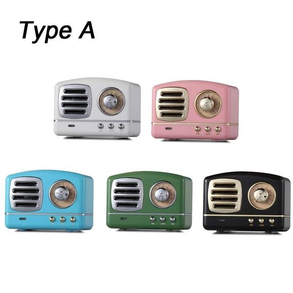 

retro mini portable bluetooth speaker subwoofer heavy bass multimedia radio u disk tf fm handsfor iphone 11 samsung huawei