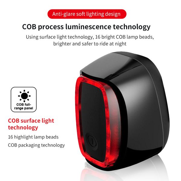 

bike lights x6 bicycle rear light usb waterproof rechargeable led tail mountain taillight safety warning