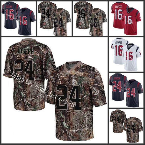 

houston texans red 24 johnathan joseph 16 keke coutee blue team color stitched football vapor untouchable jersey, Black;red