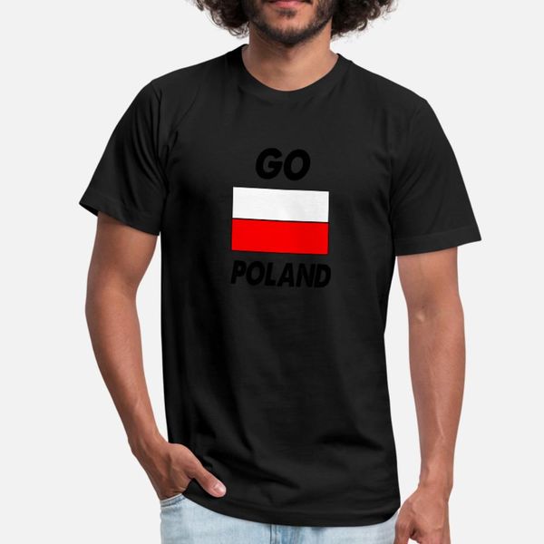 

go poland t shirt men designer tee shirt round neck family graphic authentic summer unique shirt