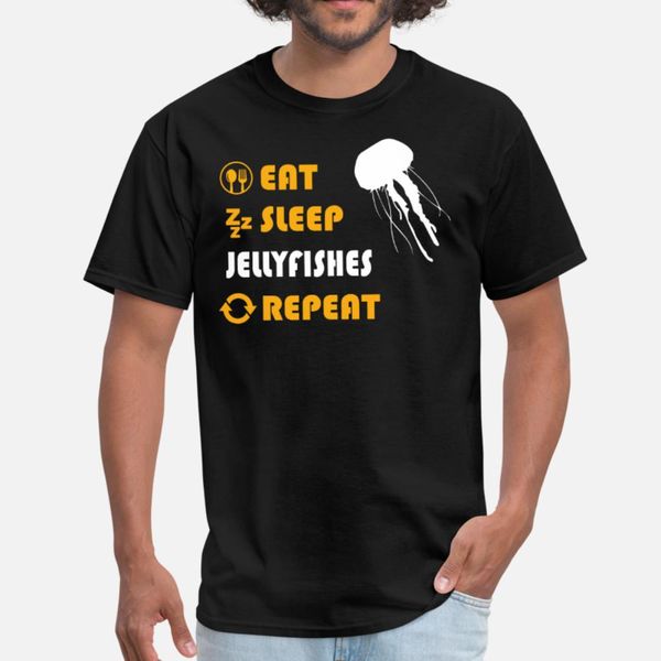

ешьте sleep медузы repeat тенниска мужчин вязаные майка плюс размер 3xl homme графический новый стиль летний стиль семьи рубашку