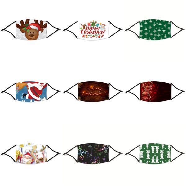 

designer face christmas mask with breathing valve washable sponge christmas mask reusable christmas masks black recycle designer christma#46