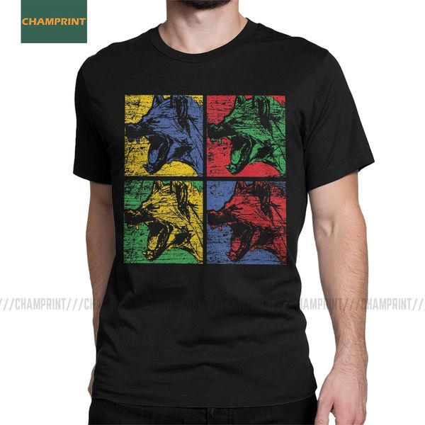 

hyena t-shirt for men animal africa safari wilderness nature furry amazing 100% cotton tee round collar short sleeve t shirt