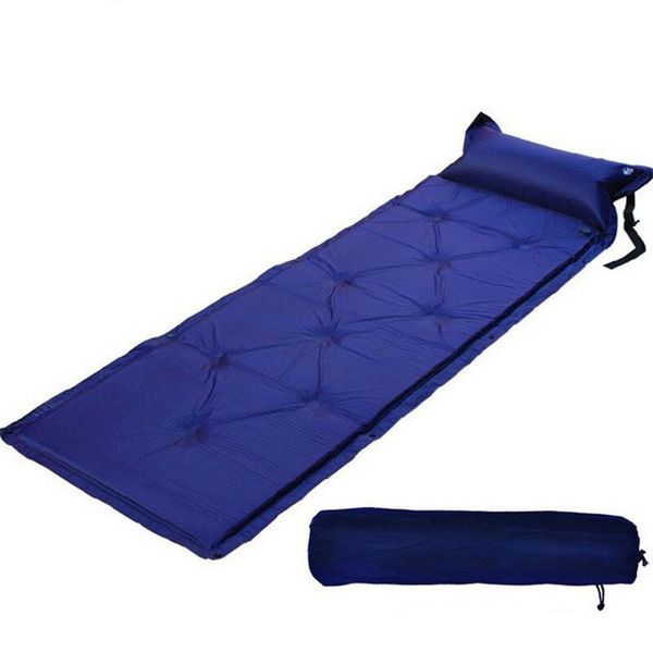 

thick 2.5cm outdoor air automatic inflatable mattress bag camping pad picnic mat seat foam waterproof can be spliced mattress