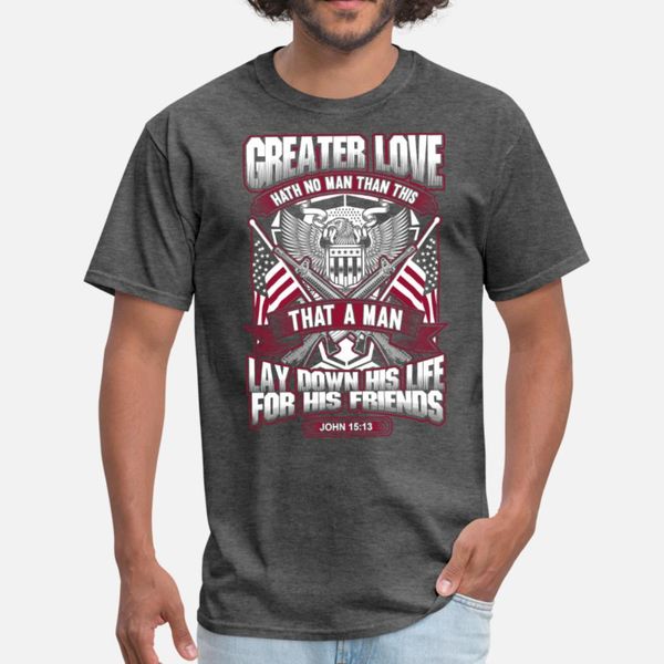 

a man lay down his life for his friends t shirt men character short sleeve s-xxxl clothing graphic casual spring unique shirt