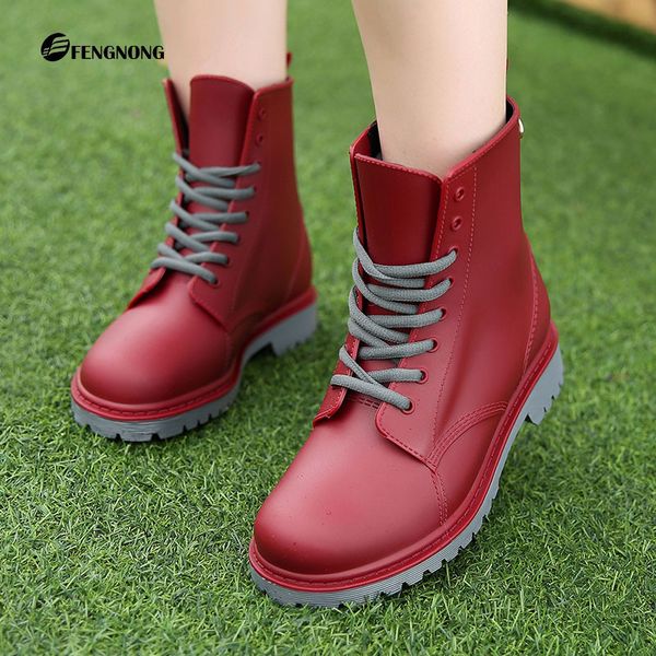 

women's winter boots non-slip plus velvet rain boots thick wear-resistant ladies water shoes frosted snow shoes warm, Black