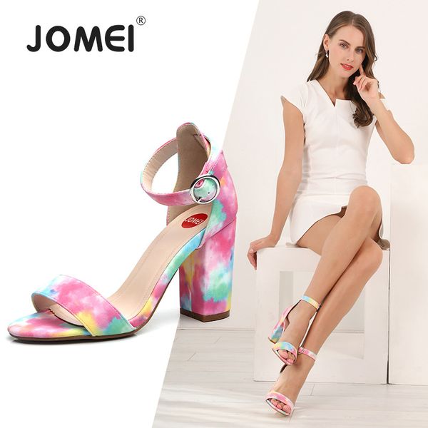 

fashion leisure elegant women sandals mixed colors hoof heels shoes peep toe ankle strap super high ladies sandals, Black