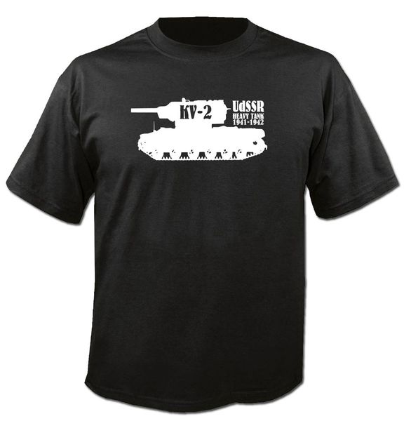 

2019 new summer fashion t-shirt kv2 soviet tank heavy tank ww2 world of tanks cotton tee shirt