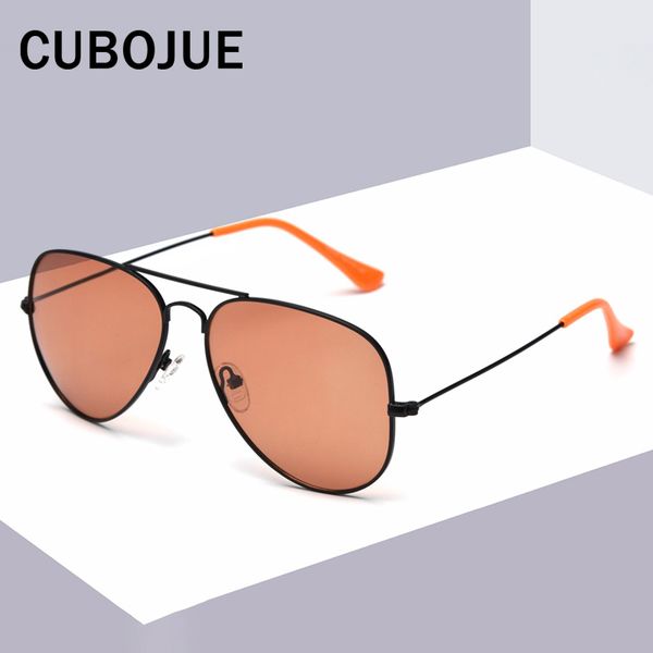 

sunglasses cubojue aviation polarized women men vintage sun glasses for woman female classic design ladies shades uv400, White;black