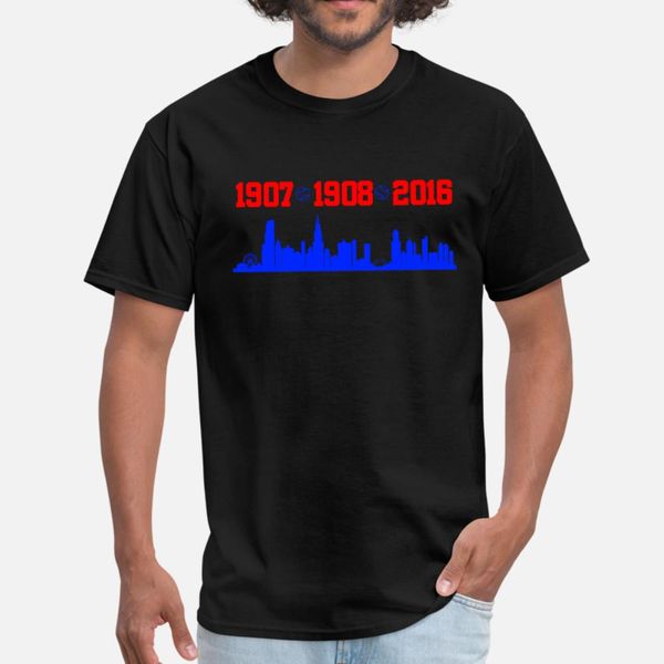 

cubs chicago skyline t shirt men customized tee shirt s-3xl normal sunlight funny casual summer style natural shirt