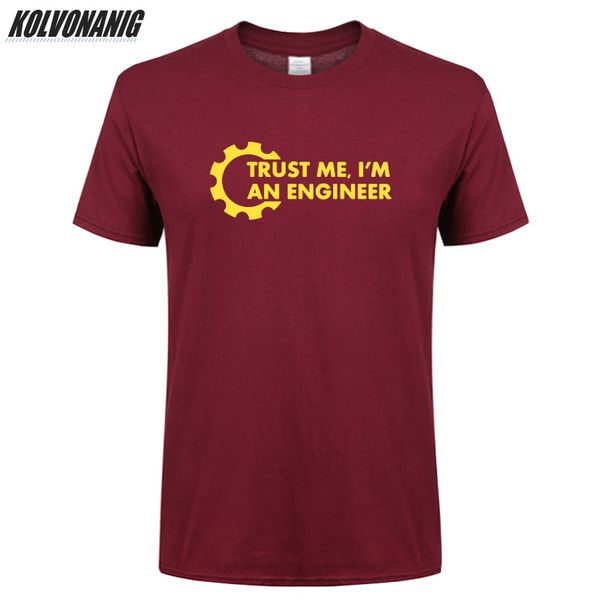 

trust me i am an engineer letter print t-shirt men cotton o-neck funny humor streetwear brand man clothes tees plus size