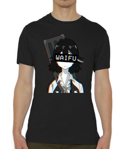 

kill la kill ryuuko matoi waifu glitch graphic printed men's 2019 brand new clothing fashion man cotton o neck t shirt