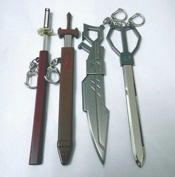 

anime new akame ga kill anime key chain kurome's sword keychain accessories wholesale/retail, Silver