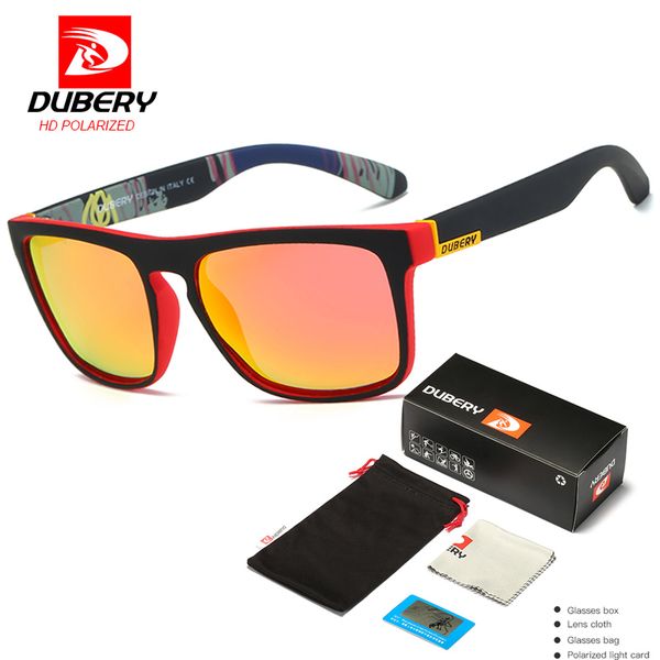 

sunglasses dubery polarized fashion men's driving shades male sun glasses for men retro brand designer oculos gafas de sol, White;black