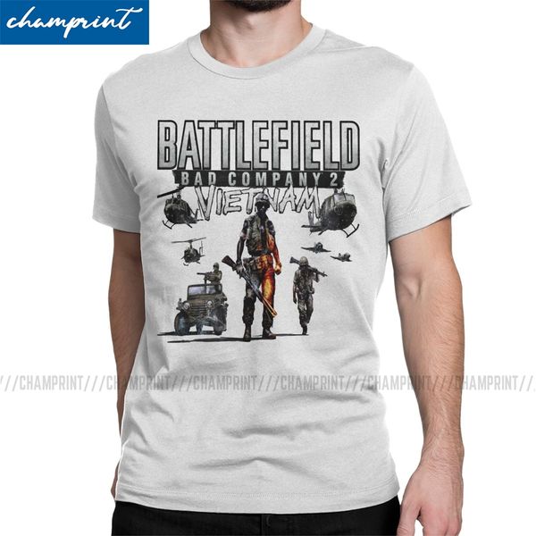 

bfbc2 battlefield vietnam men's t shirt battlefield battle field war shooter games novelty tee shirt pure cotton plus size