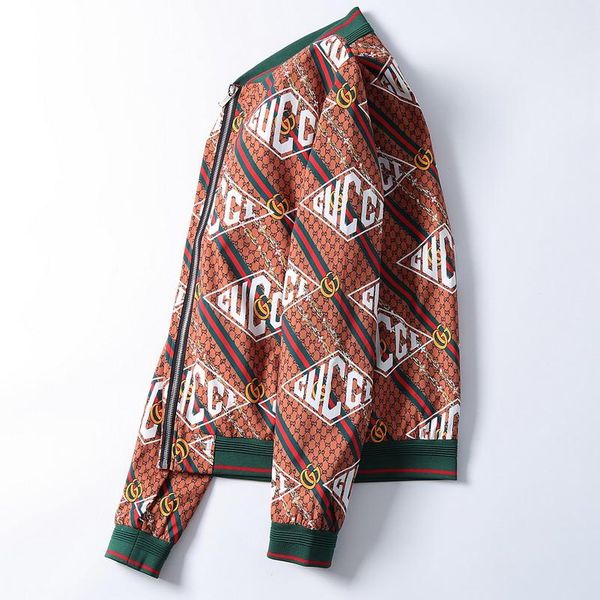 

2020 casual embroidery tiger print jacket fashion mens bomber jacket streetwear outwear mens jackets and coats, Black;brown