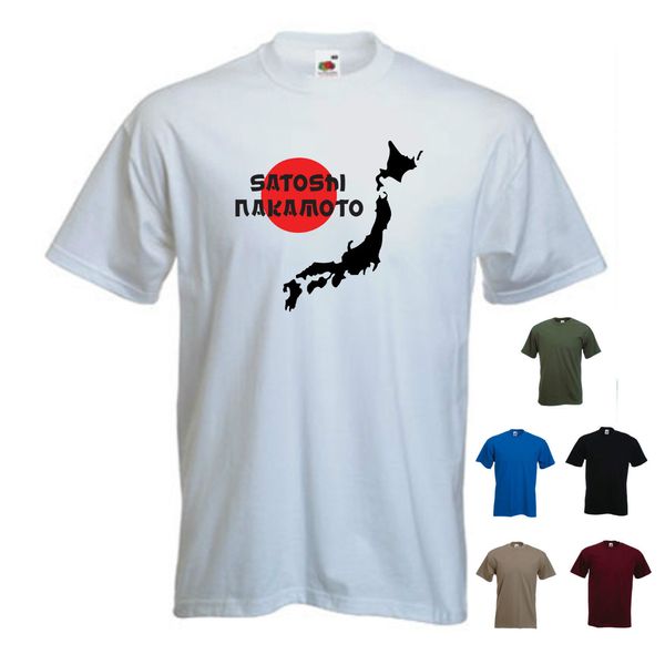 

2020 summer short sleeve fashion tee shirt 'satoshi nakamoto' - rising sun / bitcoin p2p digital currency / mining t-shirt