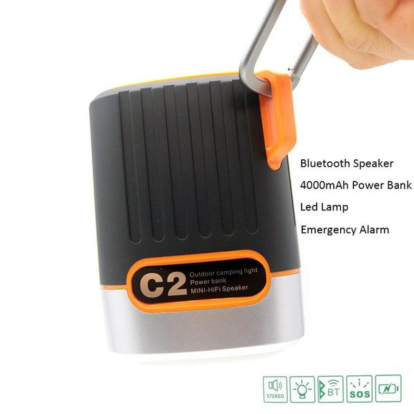 

cgjxsnew multifunction outdoor camping light power bank mini -hifi bluetooth wireless speaker riding bike subwoofer with flashlight night li