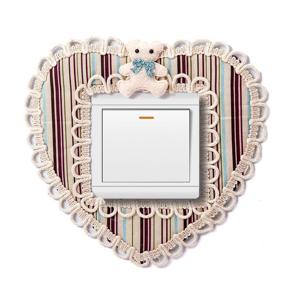 

lovely bear cloth design light switch cover plate protective home wall decor