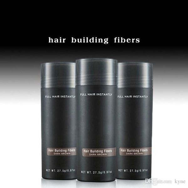 Top Seller Brand Cosmetic 27.5g Fibra per capelli Cheratina Polvere Spray Diradamento dei capelli Correttore 10 colori DHL libera il trasporto caldo