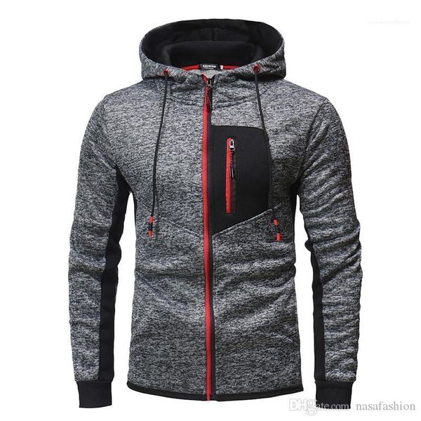 

hoodies casual pullover loose men hooded clothing autumn panelled mens zipper hoodies mens designer cardigan sports, Black