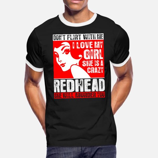 

i love my redhead girl t shirt men create tee shirt s-xxxl homme loose funny casual summer kawaii shirt