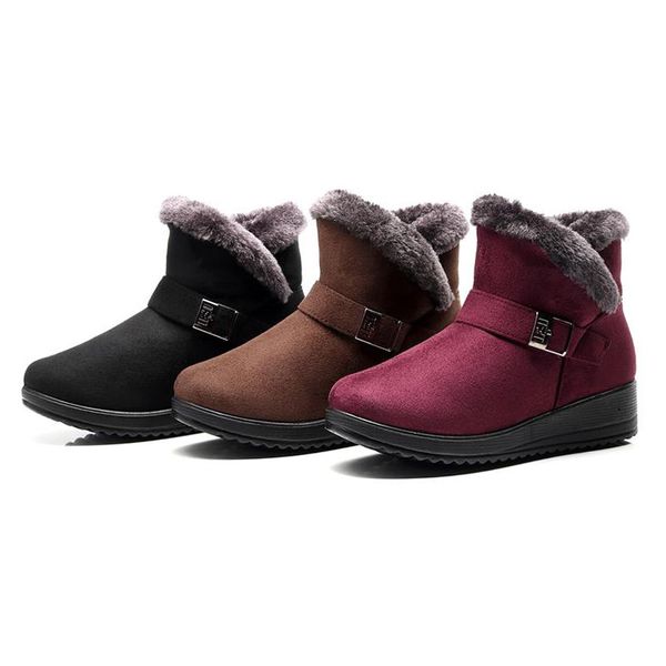 

women's shoes ankle boots ladies women shoes fur warm snow women boots winter for female black winter woman footwear