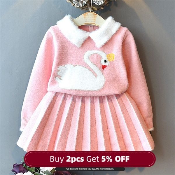 

menoea autumn girls clothing sets 2020 spring style kids outerwear pattern printed jacket and dresses clothing suits clothes 0926, White