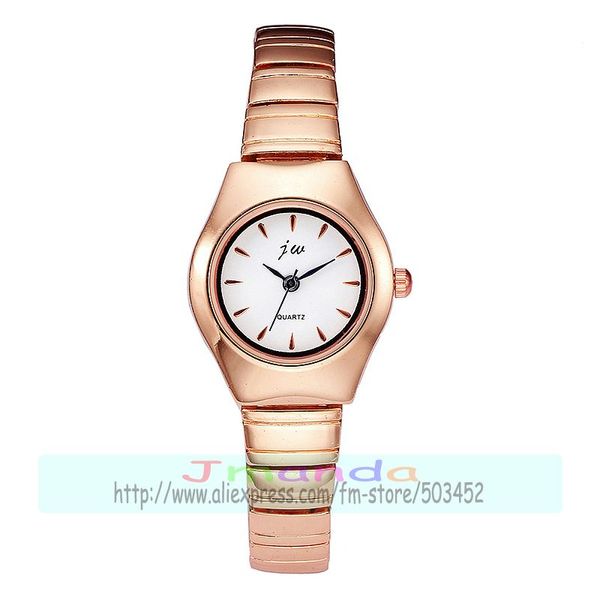 

100pcs/lot jw-8322 fashion rose gold silver jw brand bracelet watch wrap quartz luxury lady wrist watch wholesale elegance clock, Slivery;brown