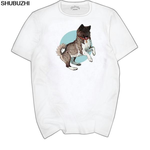 

new summer novelty men short sleeve akita inu t-shirt funny dog design casual hipster cool man tees short sleeve euro size