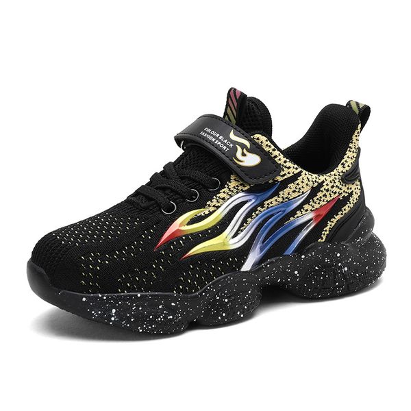 

new brand children shoes jumpman kids basketball shoes leather designer ice cream boys girls skateboard sneakers, Black