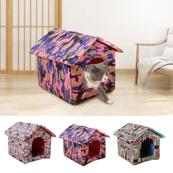 

small medium cats dogs waterproof pet dog nest house foldable outdoor small dogs puppy house bed detachable pet home kennel