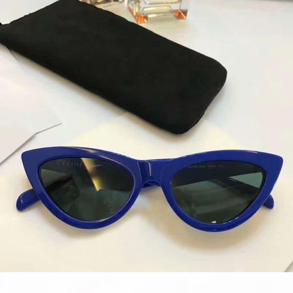 

women 40019 s cat eye sunglasses blue grey acetate frame designer brand sunglasses cat eye new with case box, White;black