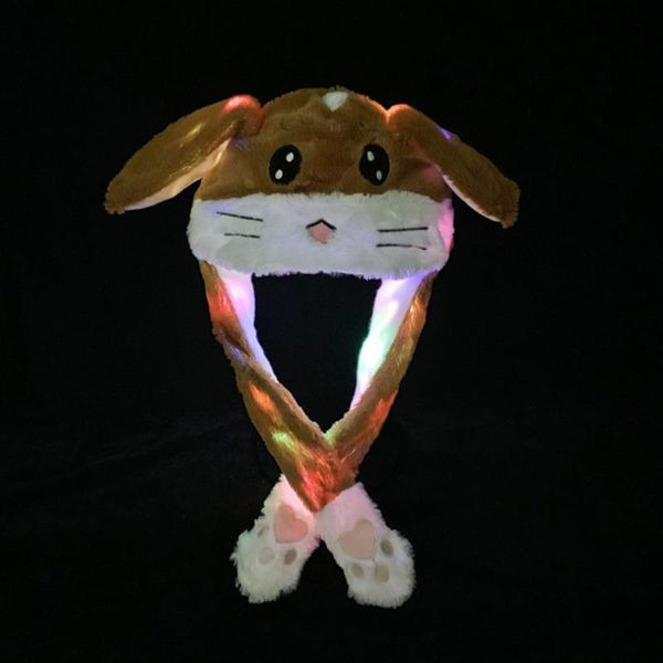 

spring and autumn korean version of plush hat creative ear-shaking hat parent-child cartoon cute glowing