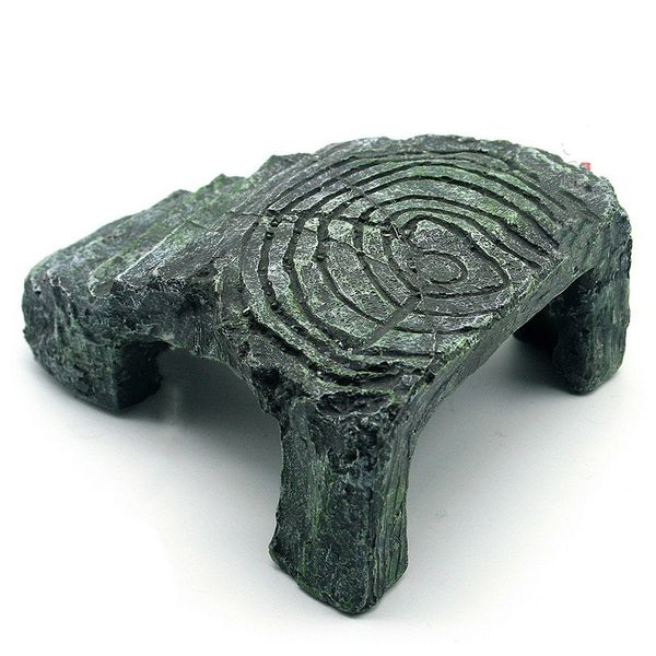 

resin aquarium turtle island basking climbing platform aquarium stone rock cave decoration for repitle amphibians tortoise