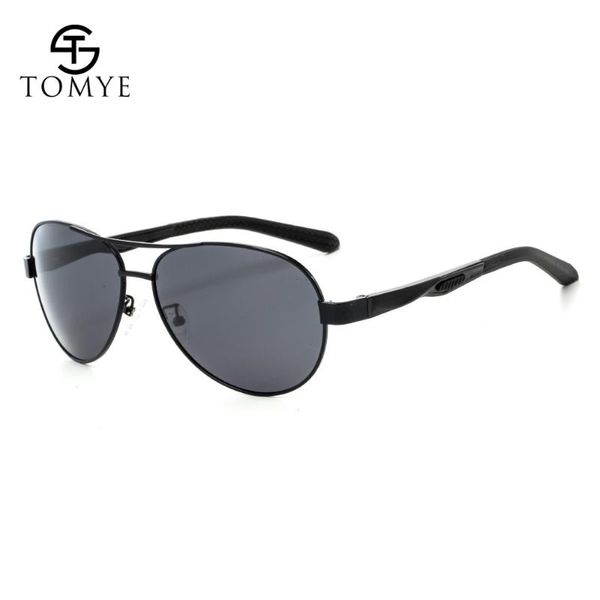 

men sunglasses tomye 3011 classic polarized pilot eyewear, White;black