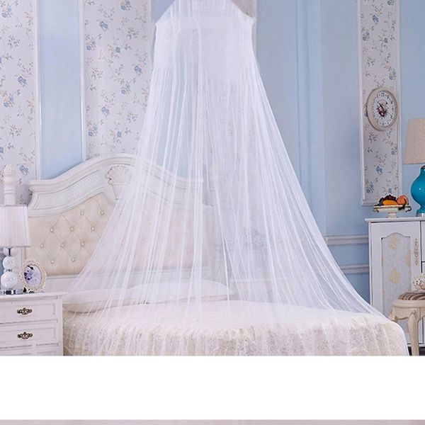 

2020 Elegant white Mosquito Net vaulted Double Bed hung dome Mosquito Repellent Tent Insect Rejection Canopy Bed Curtain Bedding Supplies