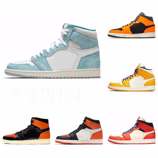 

new 1s high 3 shattered og bred toe banned game royal shoes men 1s shadow sneakers with box j#08-188