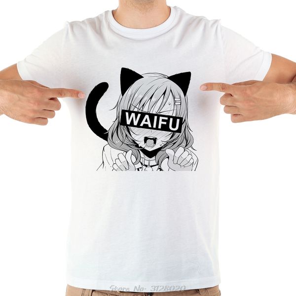 

japan otaku manga kawaii neko waifu funny anime t-shirt men summer new short sleeve casual t shirt tees