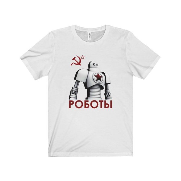 

roboty t shirt tee soviet union robots russian soviet star jersey 2019 new letter print creative short sleeve t shirt
